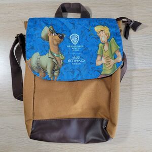 Scooby Doo Warner Bros Abu Dhabi Etihad Airways Kids Brown Backpack Bag Shaggy